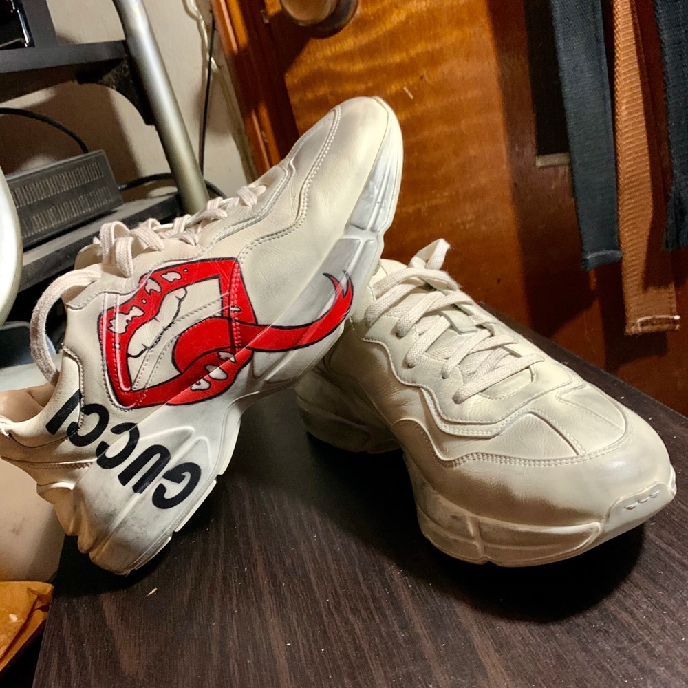 Gucci Rhyton Mouth Print Sneakers